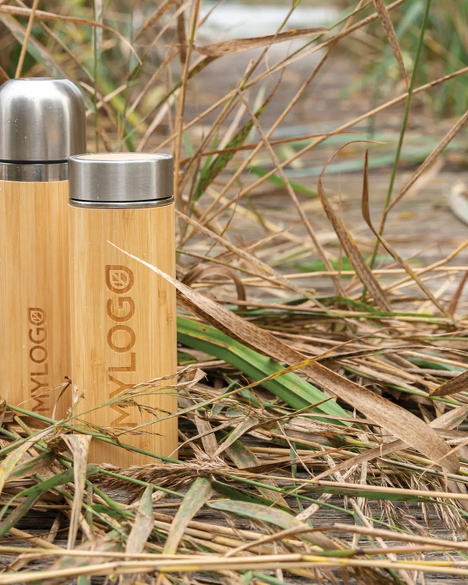 Bouteille isotherme bambou 300ml à personnaliser - 7