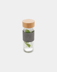 Bouteille en verre borosilicate 360ml à personnaliser - Transparent