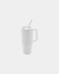 Mug isotherme acier inoxydable recyclé 900ml à personnaliser - Blanc