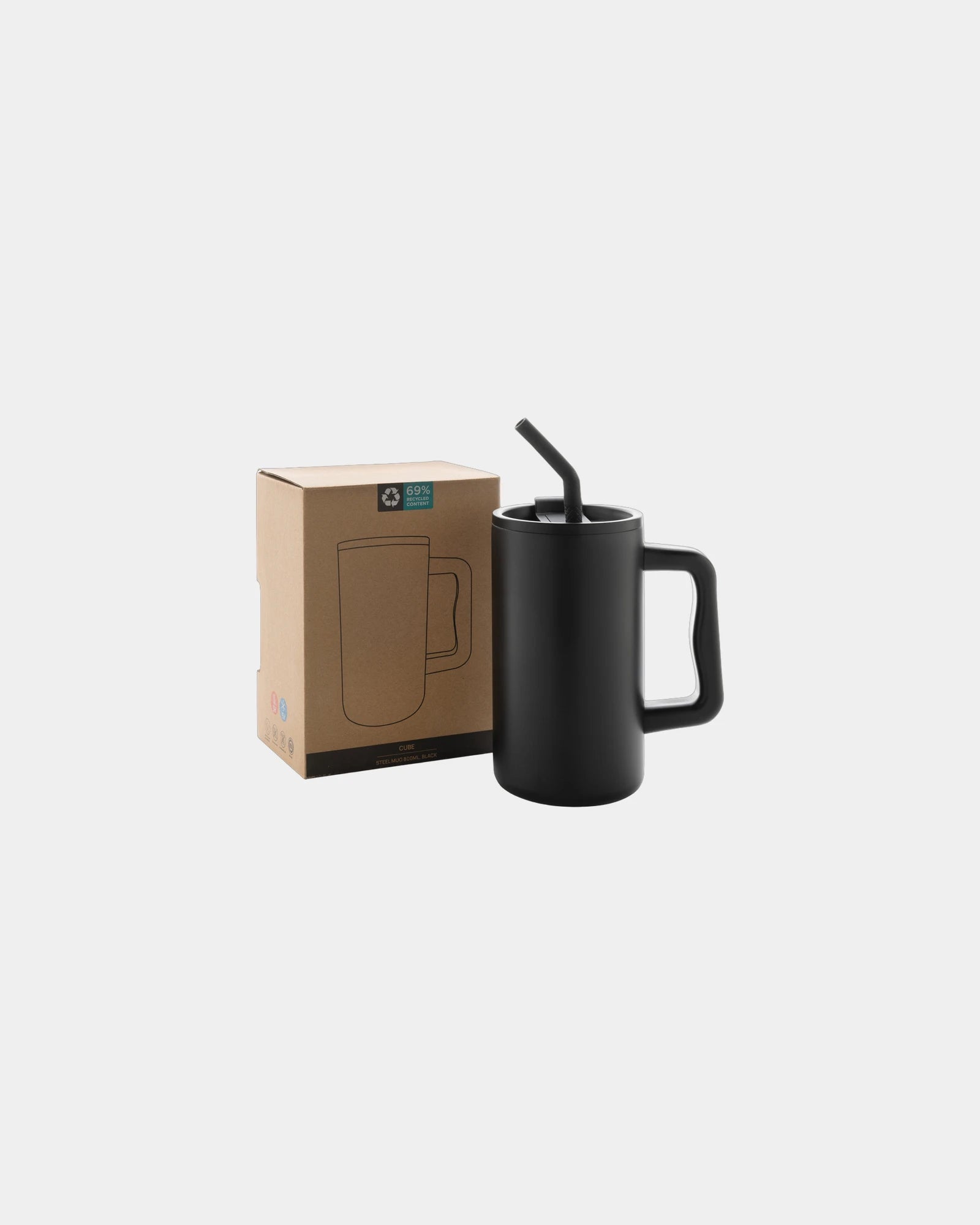 Mug 800ml acier recyclé à personnaliser - 4