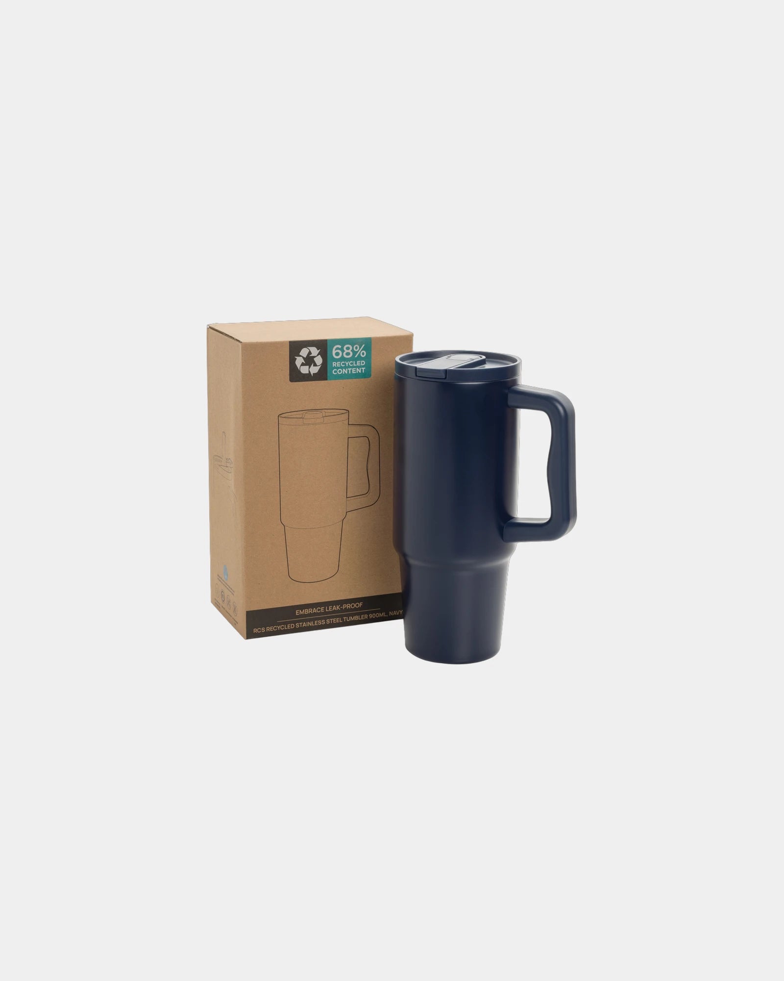 Mug étanche acier inoxydable recyclé 900ml à personnaliser - 10