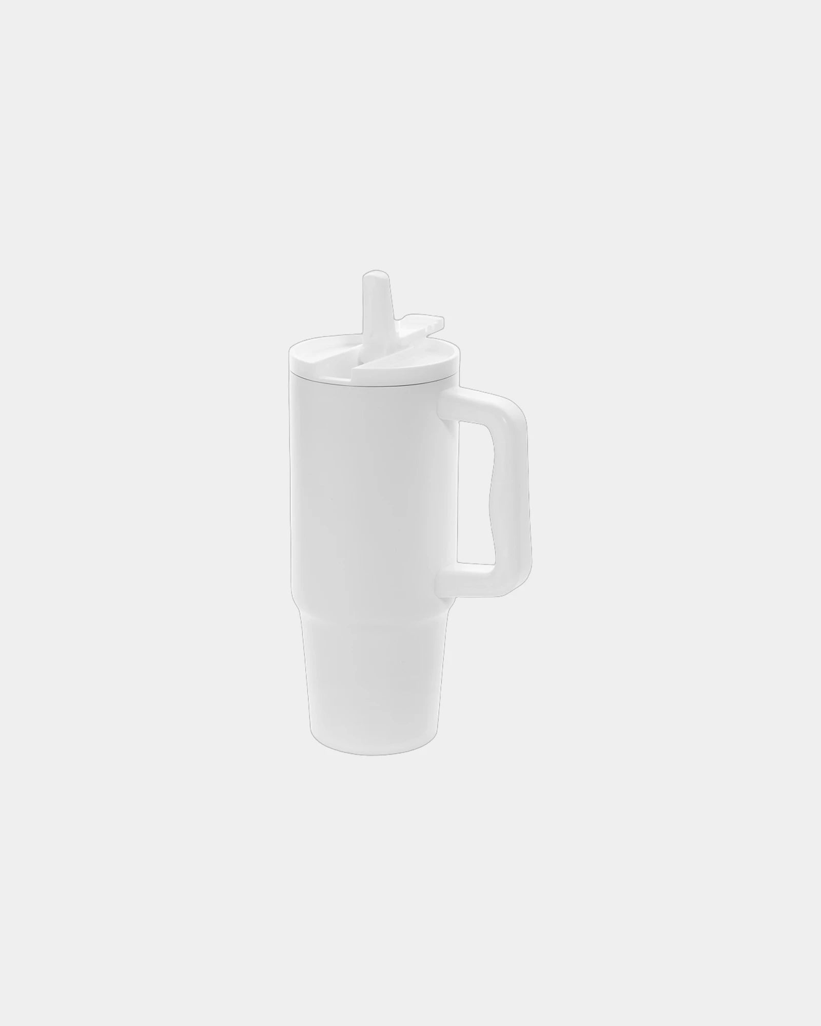 Mug étanche acier inoxydable recyclé 900ml à personnaliser - Blanc