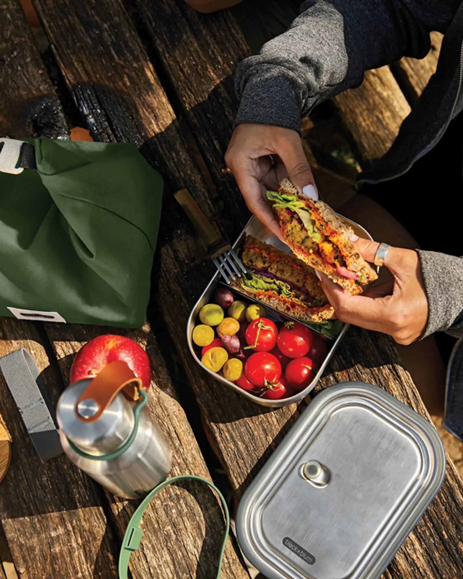 Boîte à lunch inox étanche à personnaliser - 13