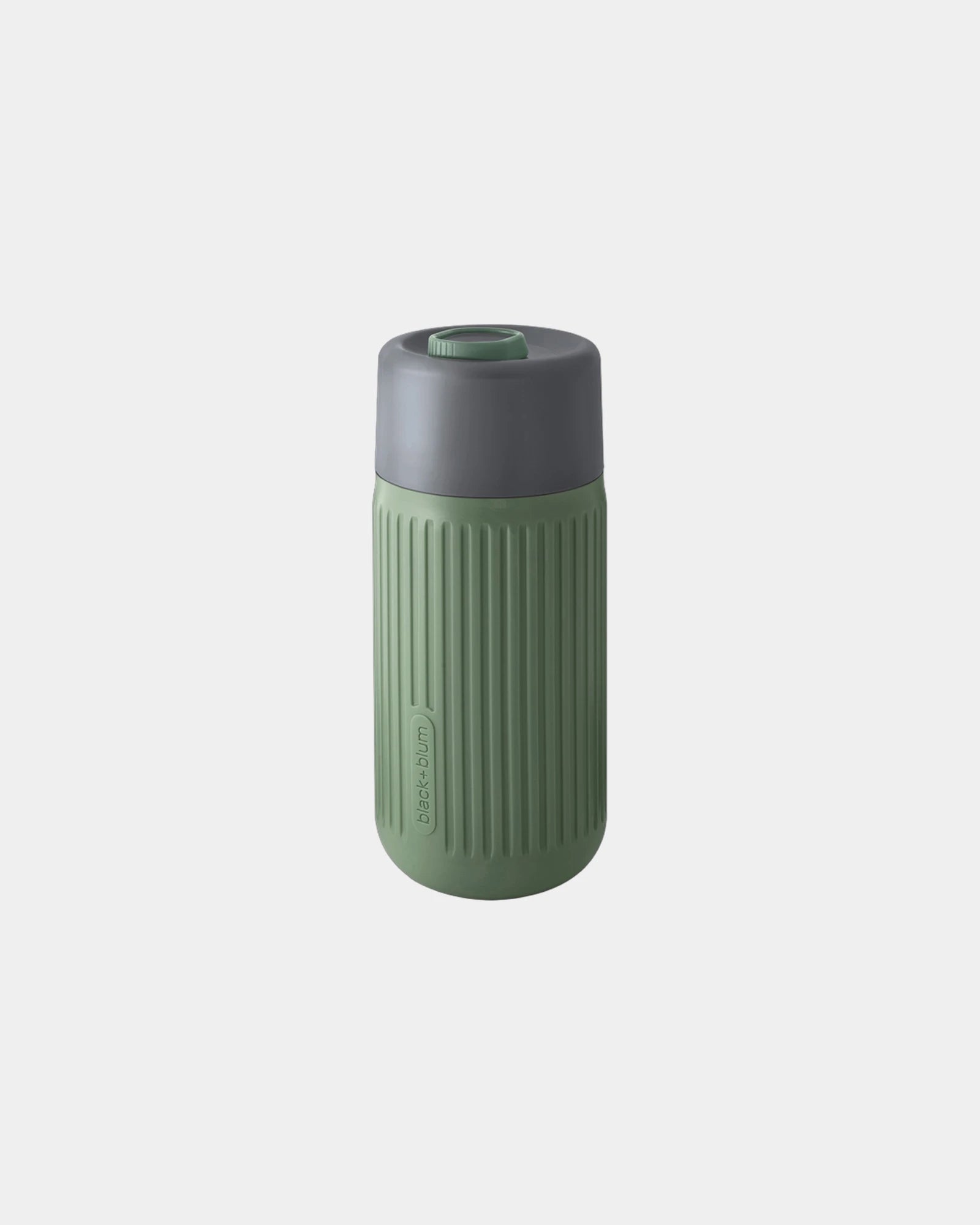 Tasse de voyage en verre 340ml Black + Blum à personnaliser - Vert Olive