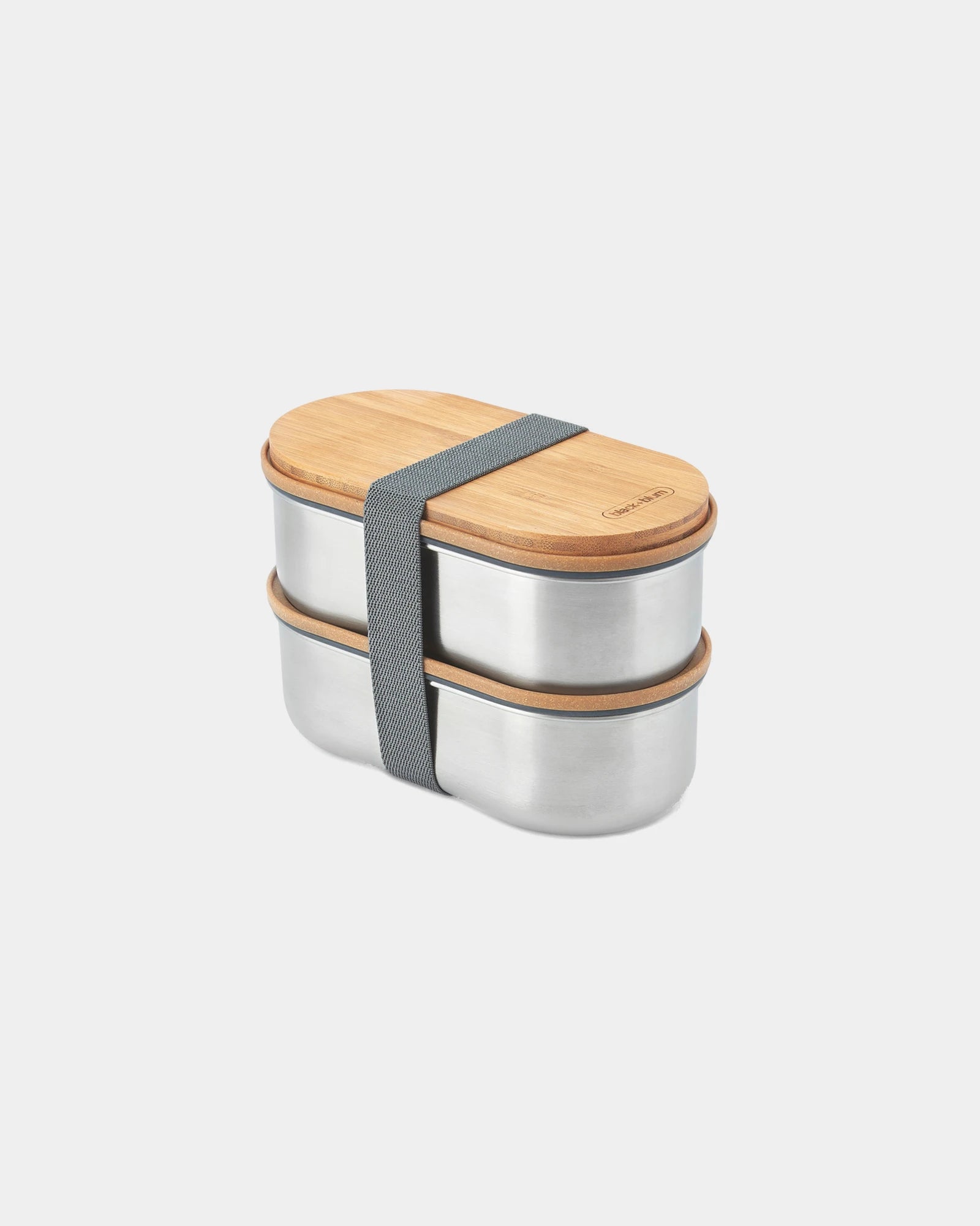 Boîte à bento inox 1L Black+Blum à personnaliser - Gris