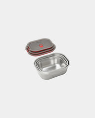 Set de boîtes repas acier inoxydable Black + Blum à personnaliser - 2
