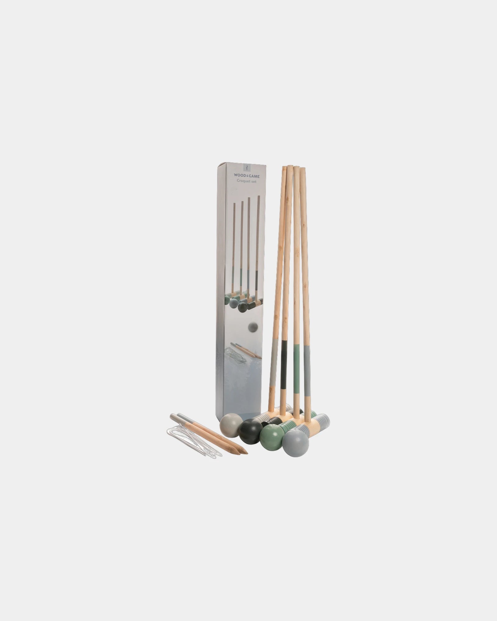 Jeu de croquet en bois pour 4 joueurs à personnaliser - 2