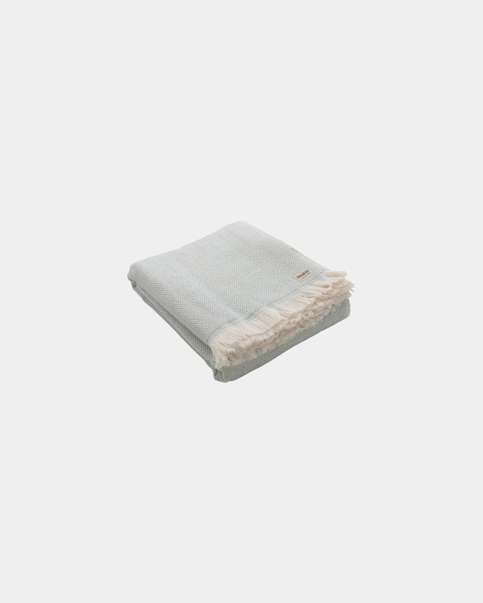 Serviette coton recyclé 100x180cm à personnaliser - Vert