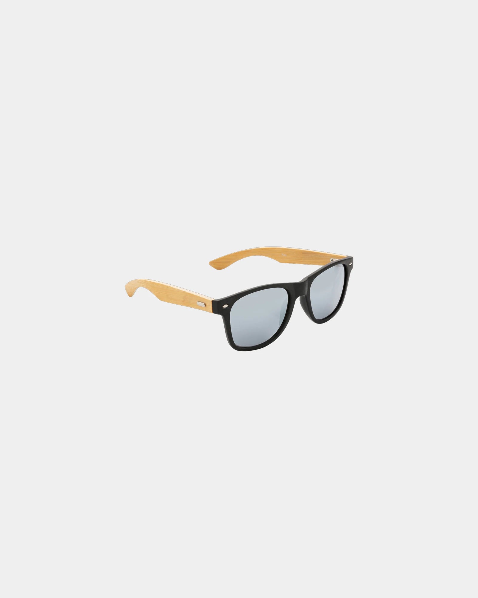 Lunettes de soleil en bambou et plastique recyclé à personnaliser - Noir