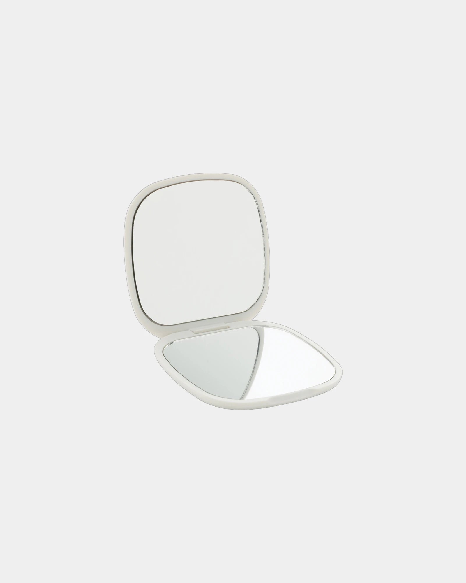 Miroir de poche plastique recyclé RCS à personnaliser - Blanc