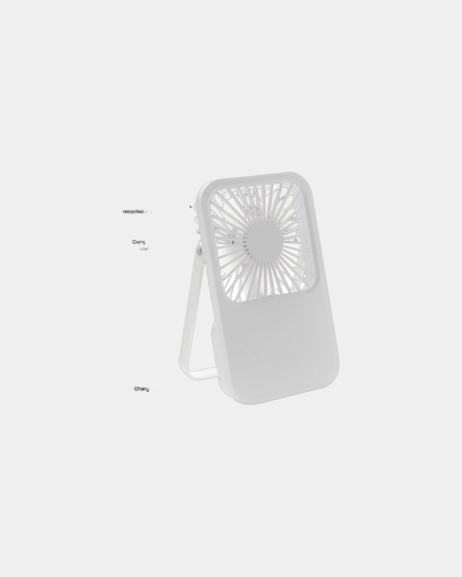 Ventilateur de bureau recyclé ABS Aervina à personnaliser - 7