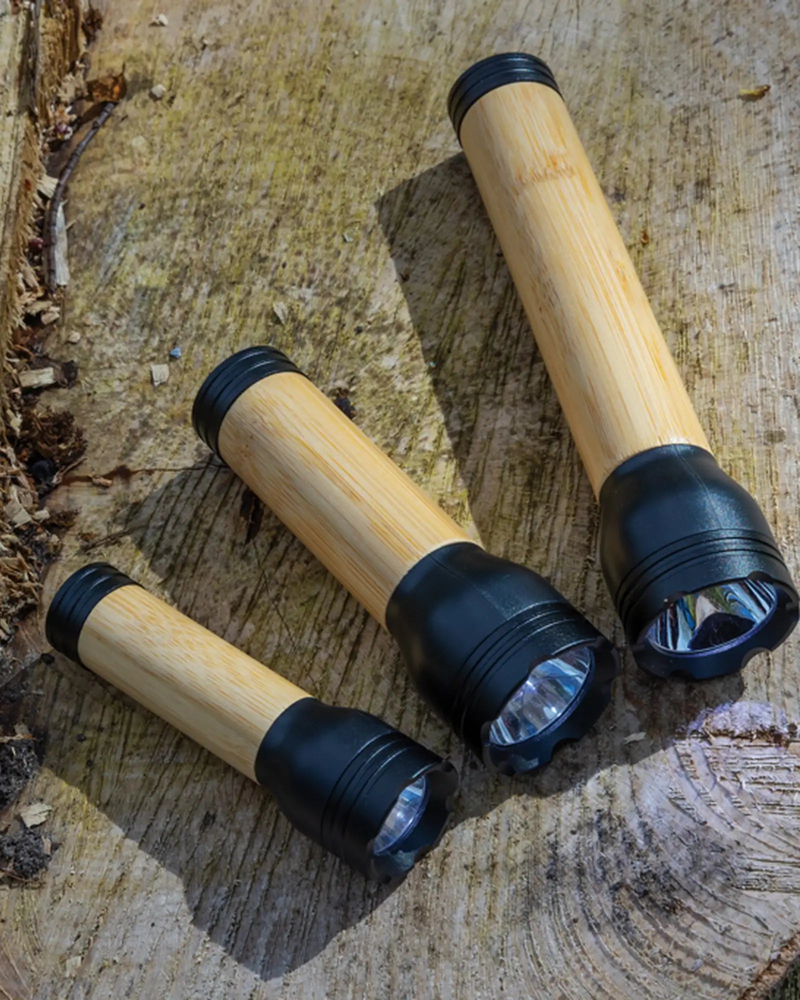 Lampe torche ABS recyclé et bambou 5W à personnaliser - 6