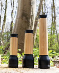 Lampe torche ABS recyclé et bambou 5W à personnaliser - 5