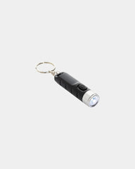 Porte-clés lampe torche ABS recyclé à personnaliser - Noir