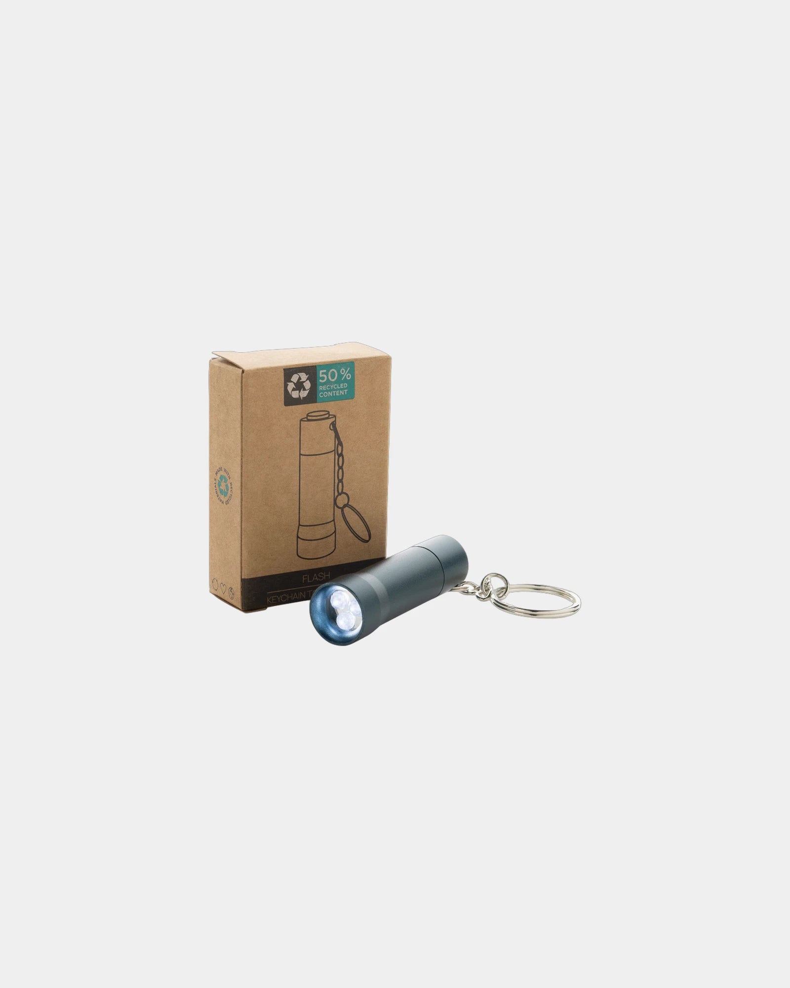 Porte-clés torche aluminium recyclé RCS Flash - 13