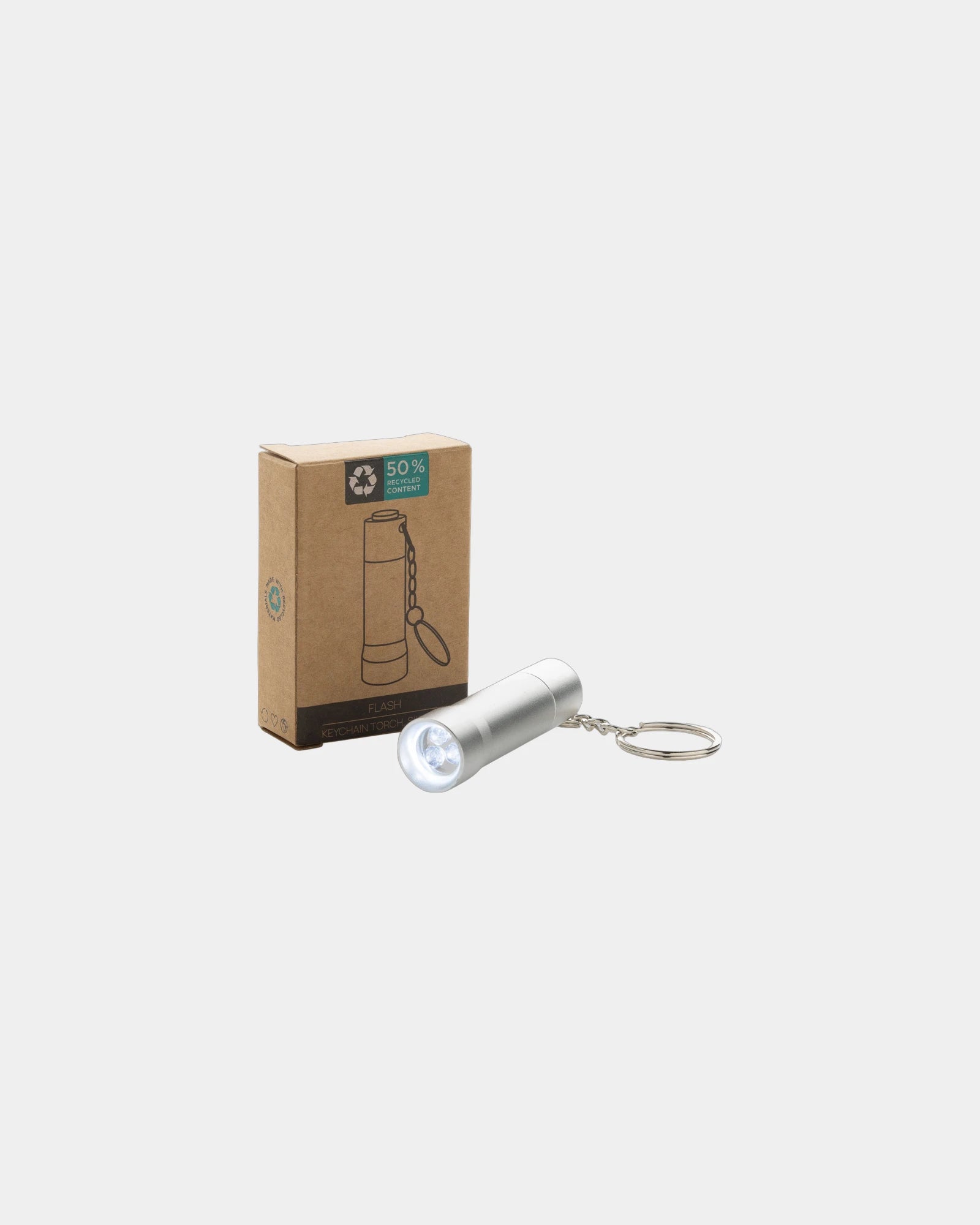 Porte-clés torche aluminium recyclé RCS Flash - 8