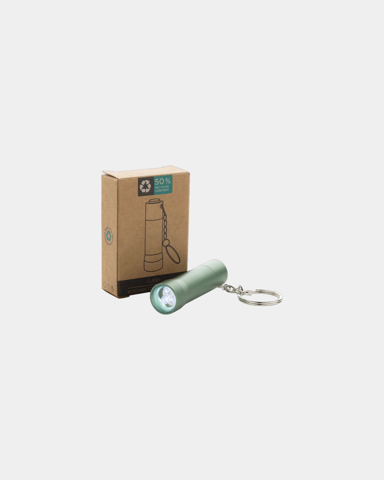 Porte-clés torche aluminium recyclé RCS Flash - 18