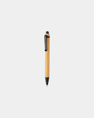 Stylo à bille en bambou à personnaliser - Noir