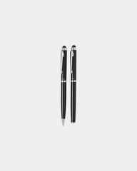 Set stylos métal à personnaliser - Noir