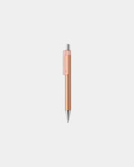 Stylo à bille finition métallique à personnaliser - Marron