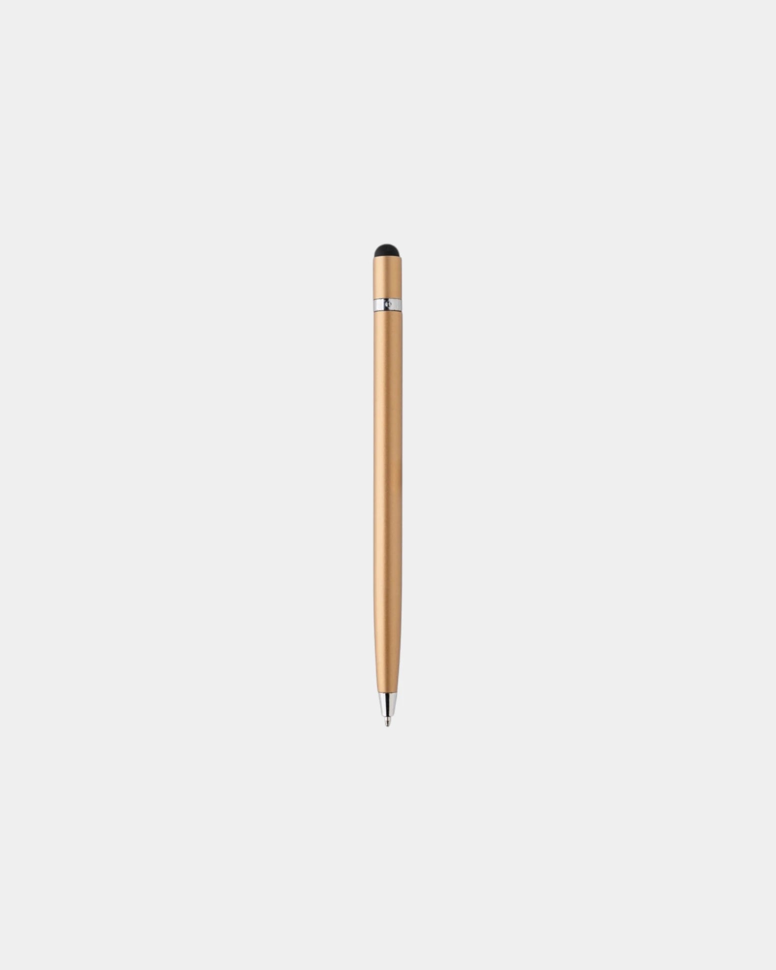 Stylo stylet en métal épuré à personnaliser - Doré