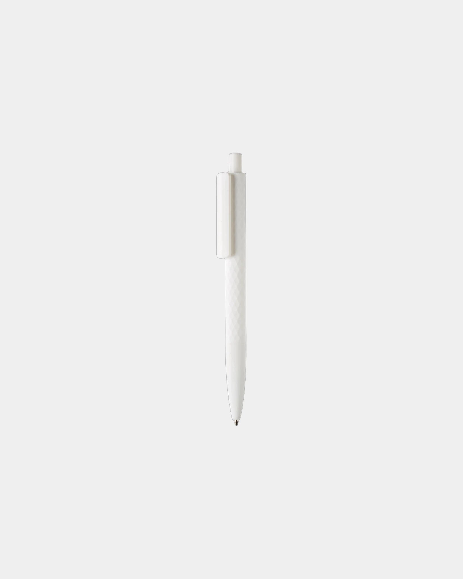 Stylo ABS recyclé finition gomme à personnaliser - Blanc