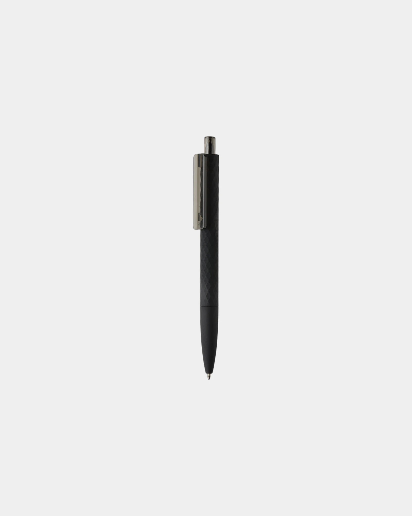 Stylo ABS recyclé finition gomme noire à personnaliser - Noir