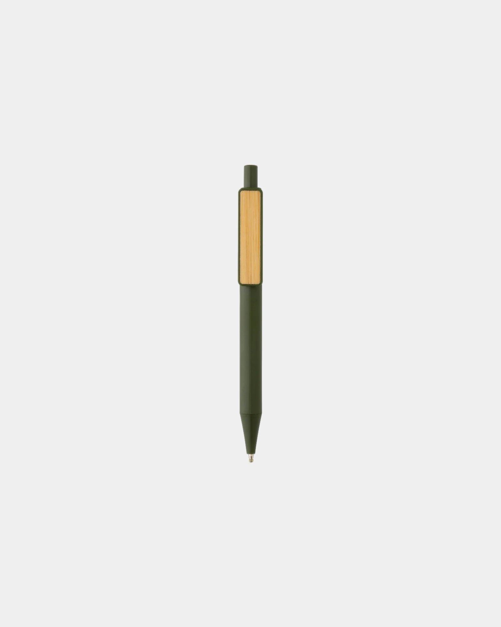 Stylo en ABS recyclé GRS avec clip en bambou à personnaliser - 13