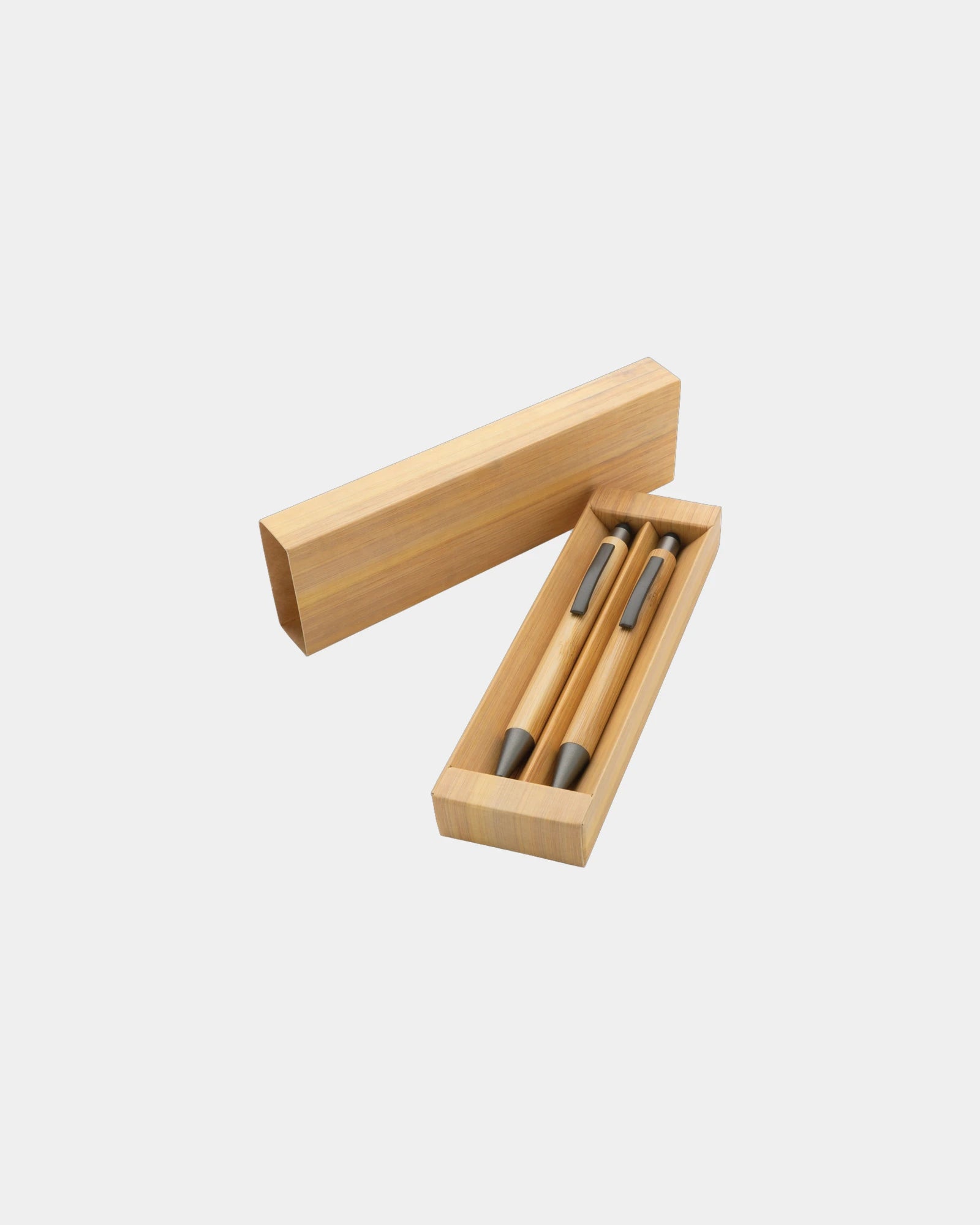Set de stylos en bambou FSC® à personnaliser - 3