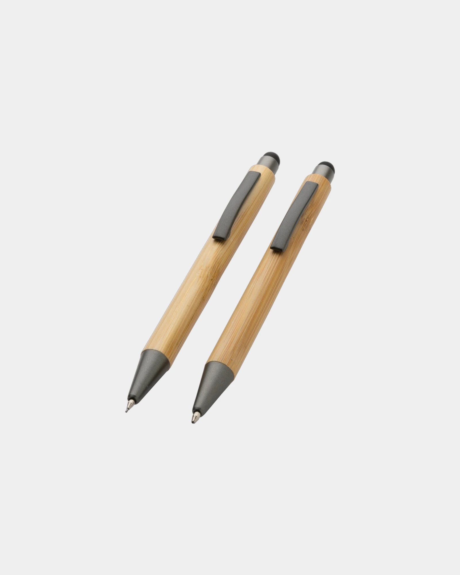 Set de stylos en bambou FSC® à personnaliser - Marron