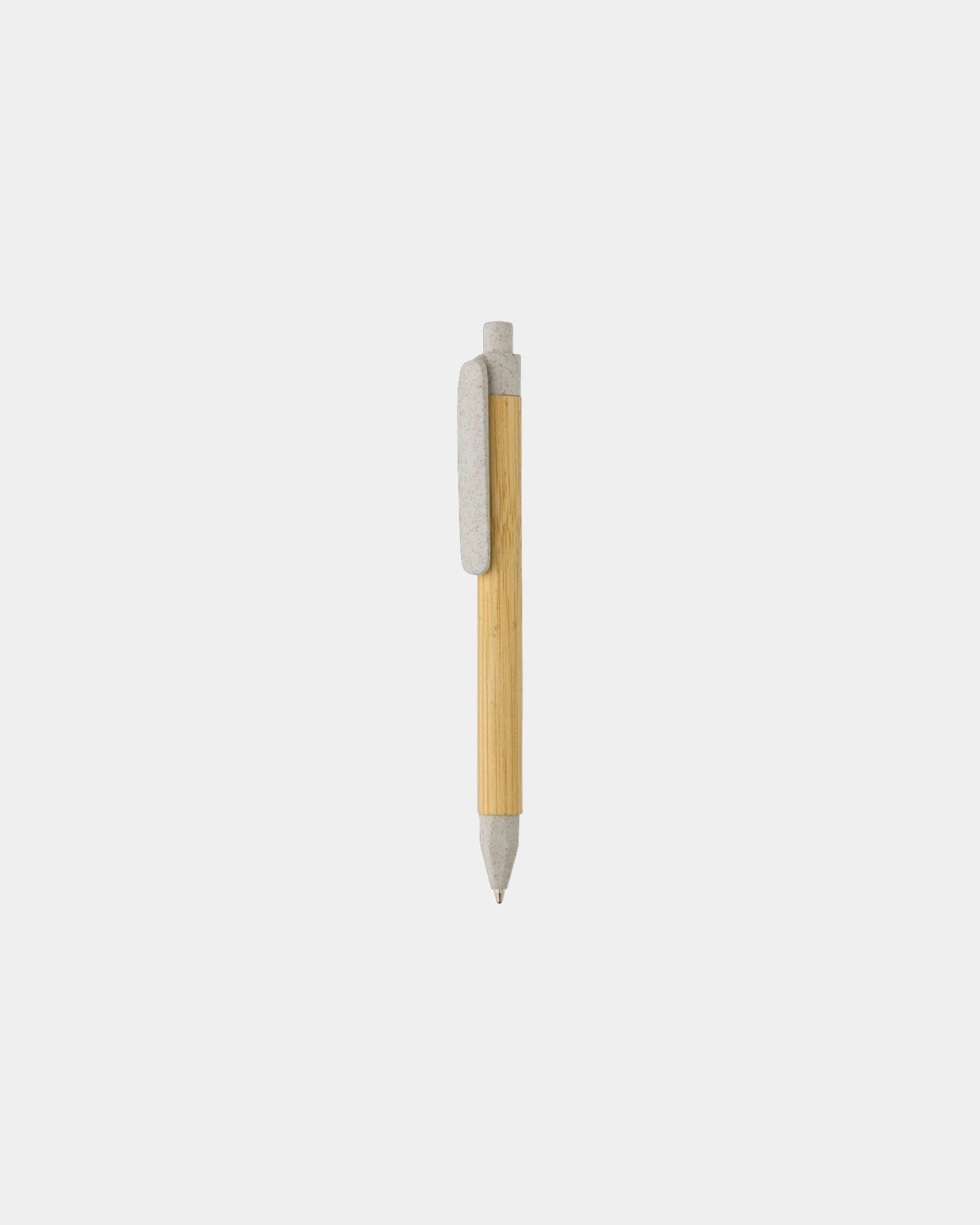 Stylo écriture responsable papier recyclé à personnaliser - Blanc Cassé