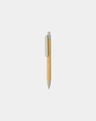 Stylo écriture responsable papier recyclé à personnaliser - Blanc Cassé