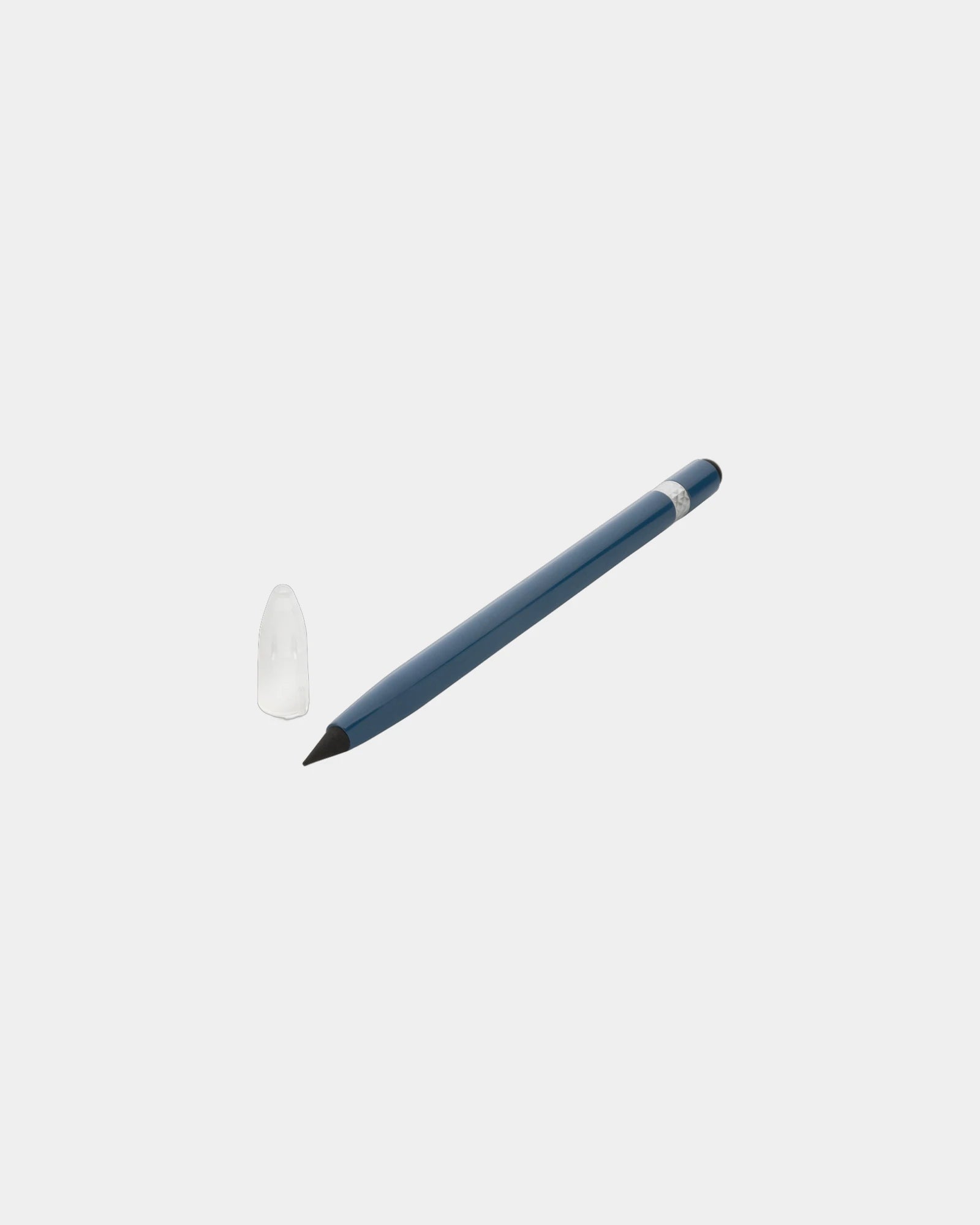 Crayon infini aluminium avec gomme à personnaliser - Bleu