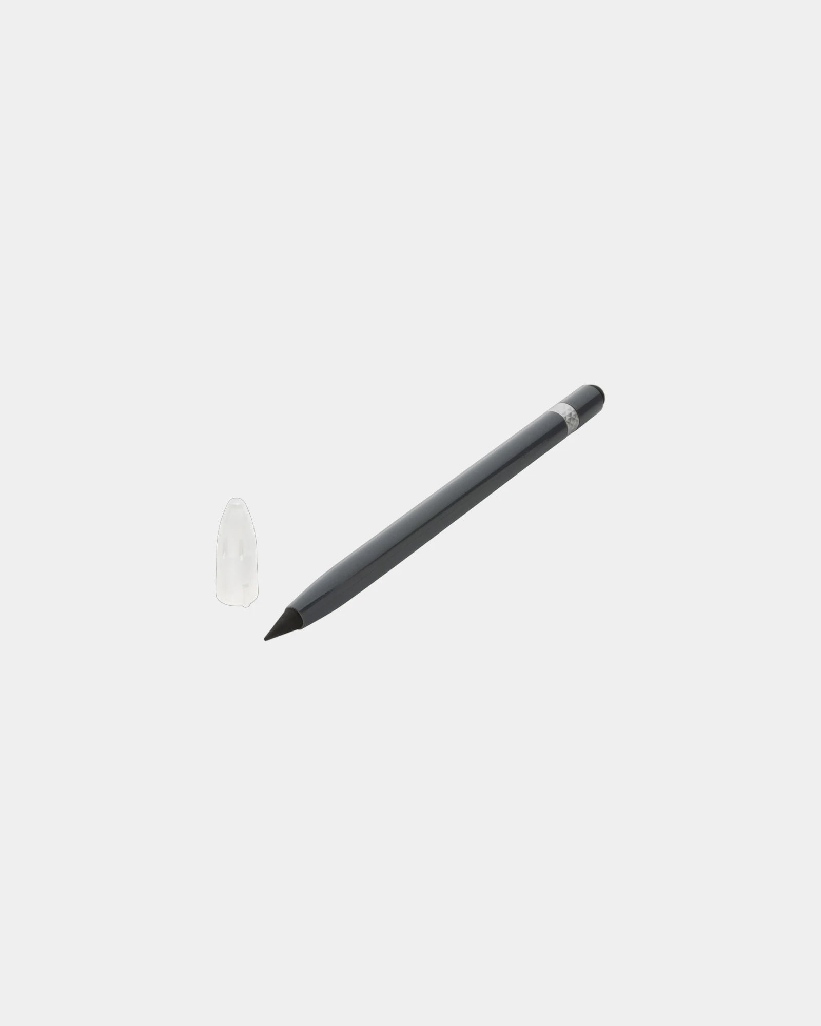 Crayon infini aluminium avec gomme à personnaliser - Gris