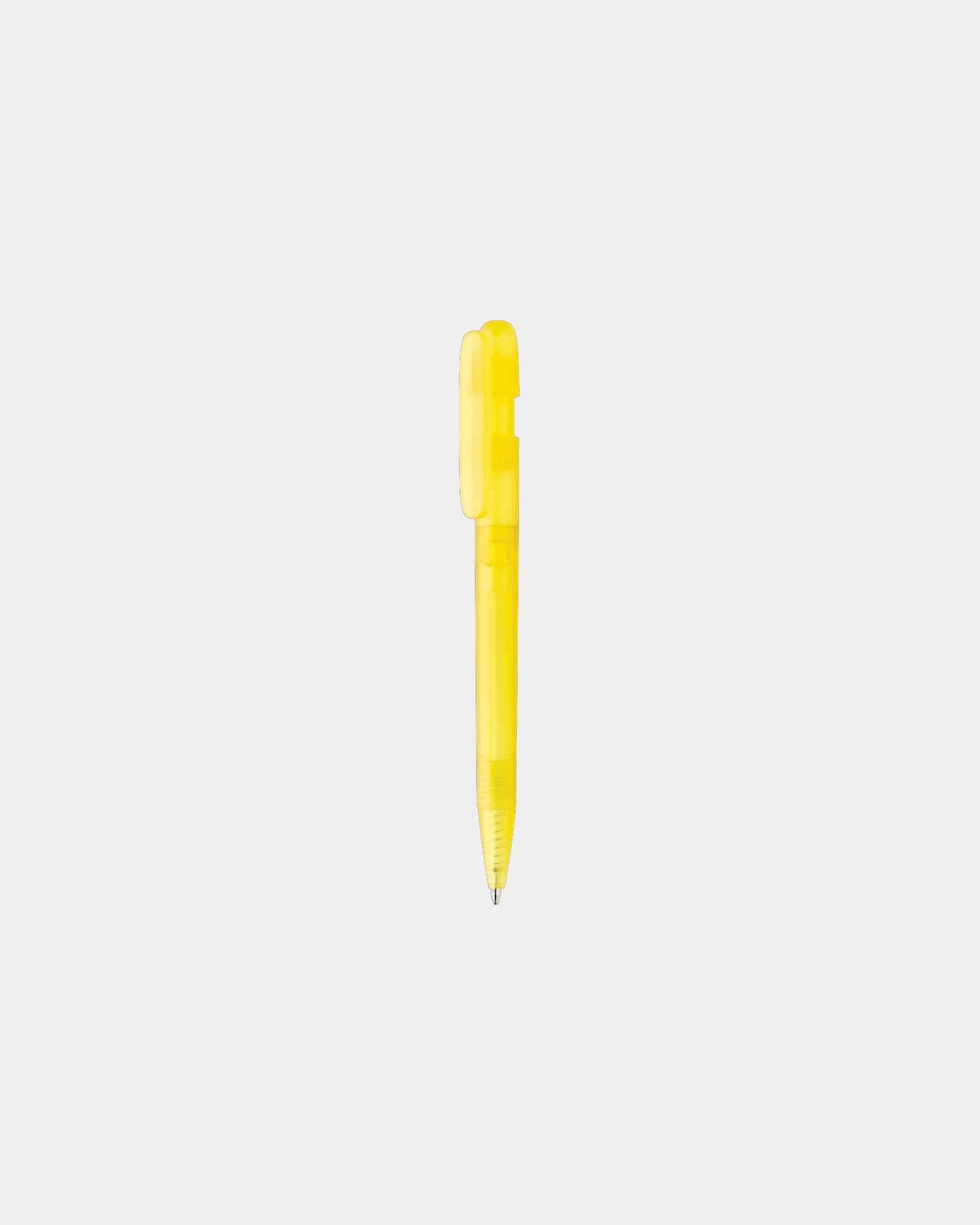 Stylo ABS recyclé certifié GRS Devin à personnaliser - Jaune