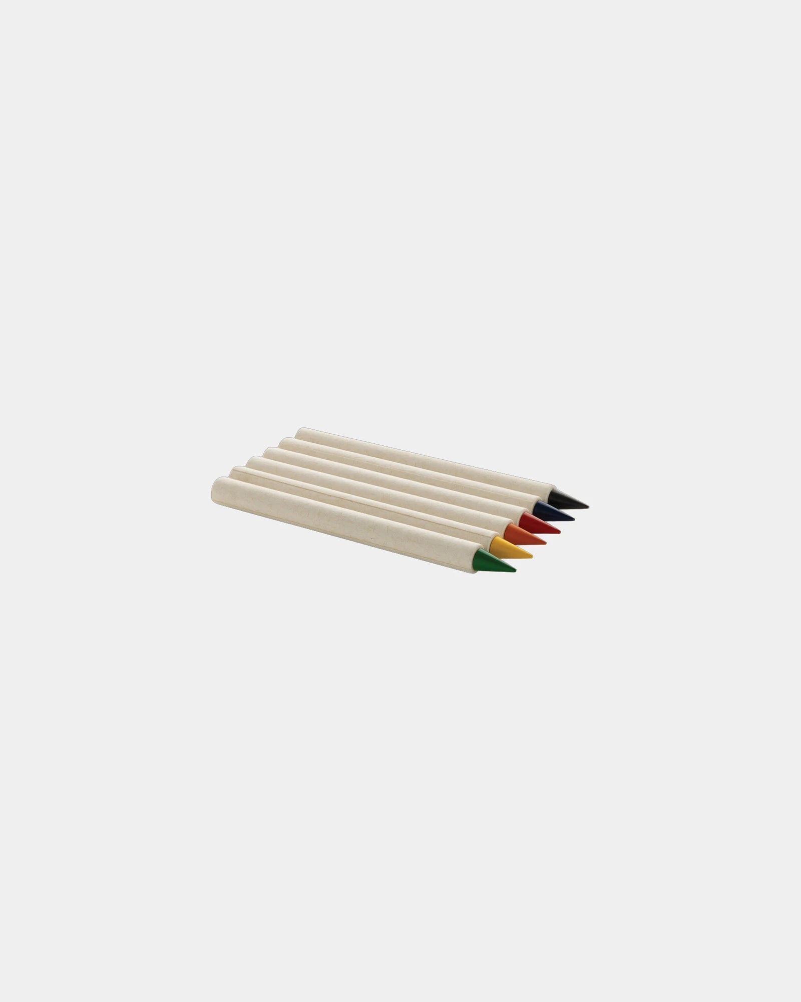 Set de 6 crayons de couleur recyclés à personnaliser - Blanc