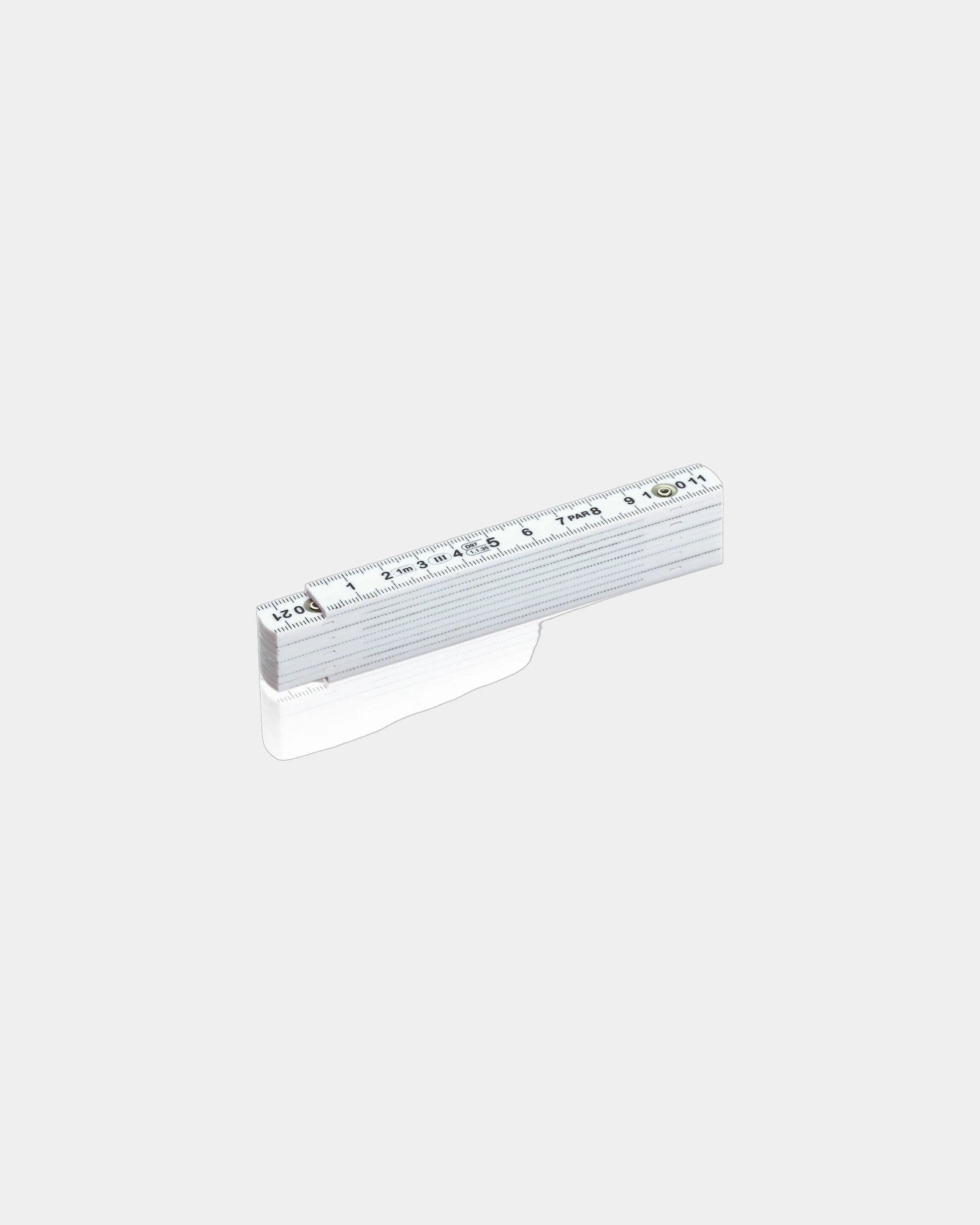 Mètre pliable fibre de verre 1m à personnaliser - Blanc