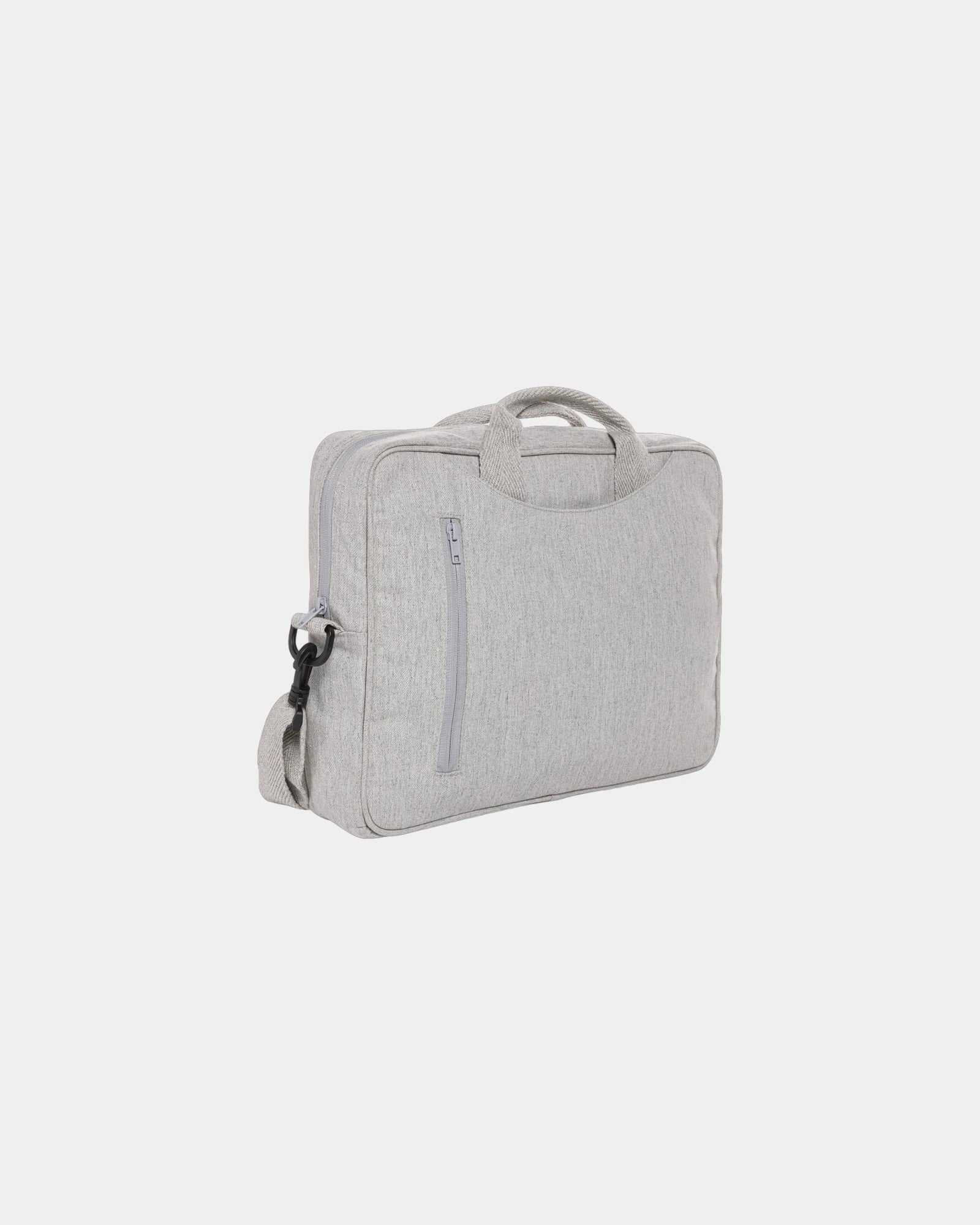 Sacoche ordinateur coton recyclé 15,4'' à personnaliser - Gris