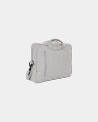Sacoche ordinateur coton recyclé 15,4'' à personnaliser - Gris