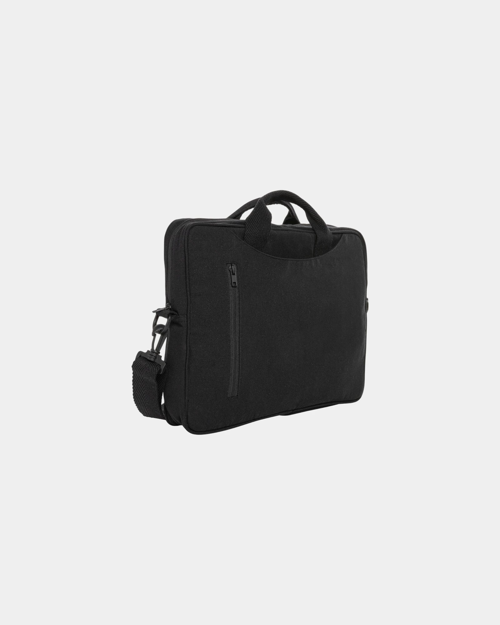 Sacoche ordinateur coton recyclé 15,4'' à personnaliser - Noir