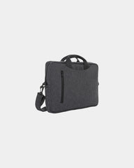 Sacoche ordinateur coton recyclé 15,4'' à personnaliser - Antracite
