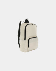 Sac à dos classique pliable rPET Dillon à personnaliser - Blanc Cassé