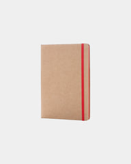Carnet kraft A5 à personnaliser - Rouge