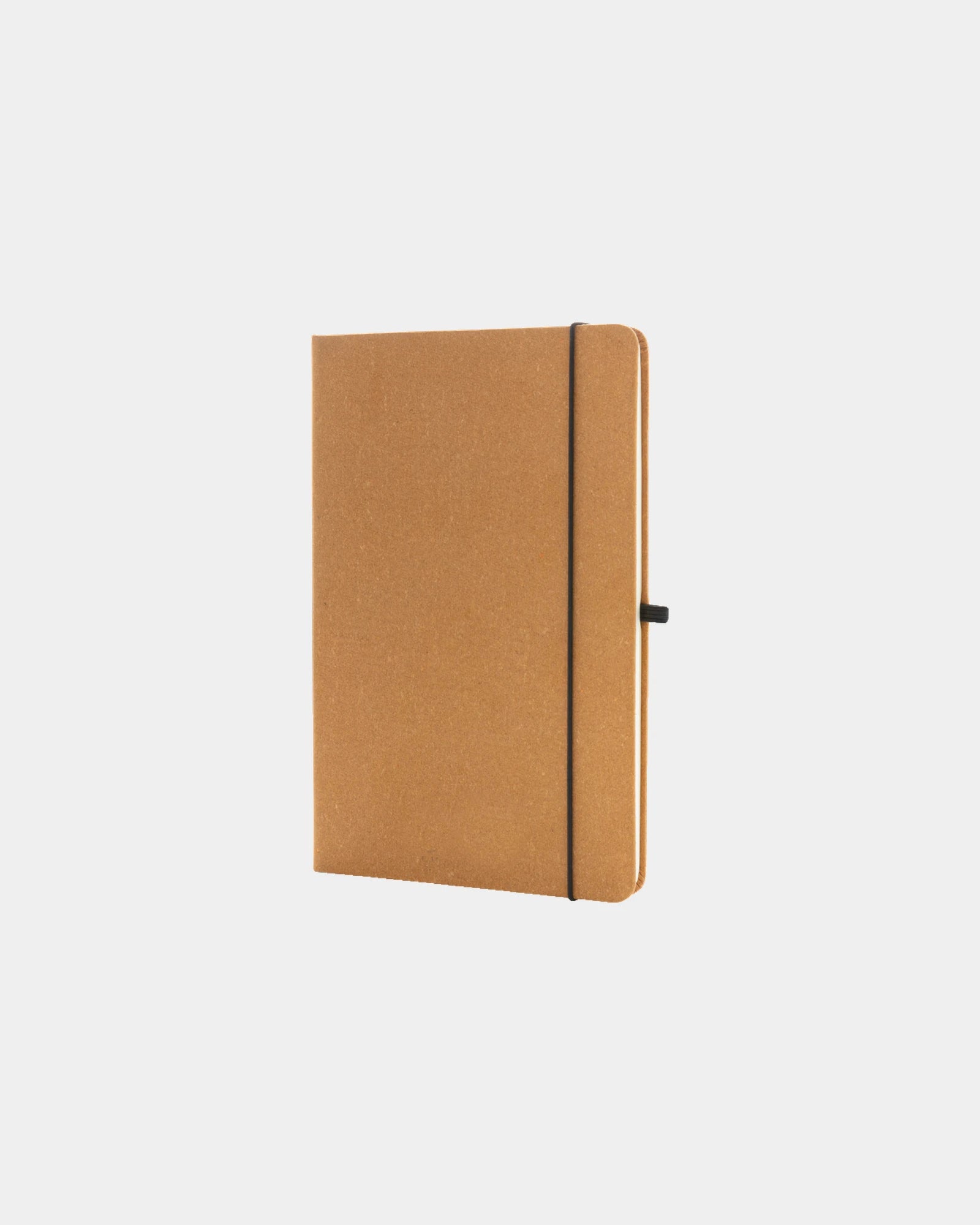 Carnet A5 cuir recyclé GRS à personnaliser - Marron
