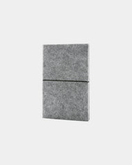 Cahier A5 feutre recyclé certifié GRS à personnaliser - Gris