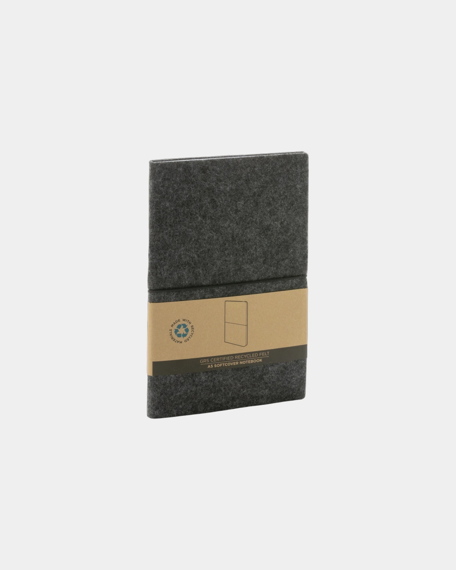 Cahier A5 feutre recyclé certifié GRS à personnaliser - 4