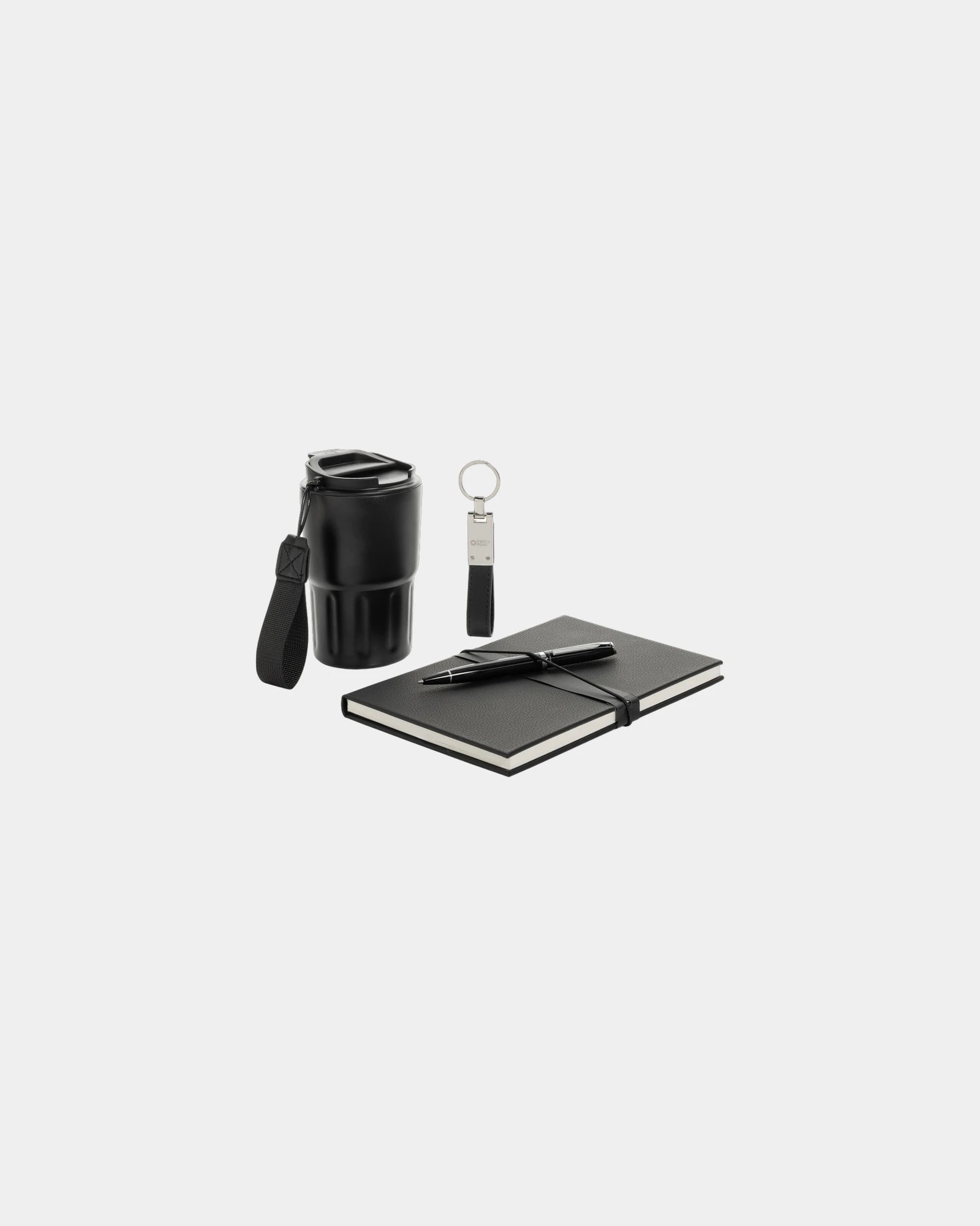 Set cadeau d'affaires deluxe avec mug à personnaliser - Noir