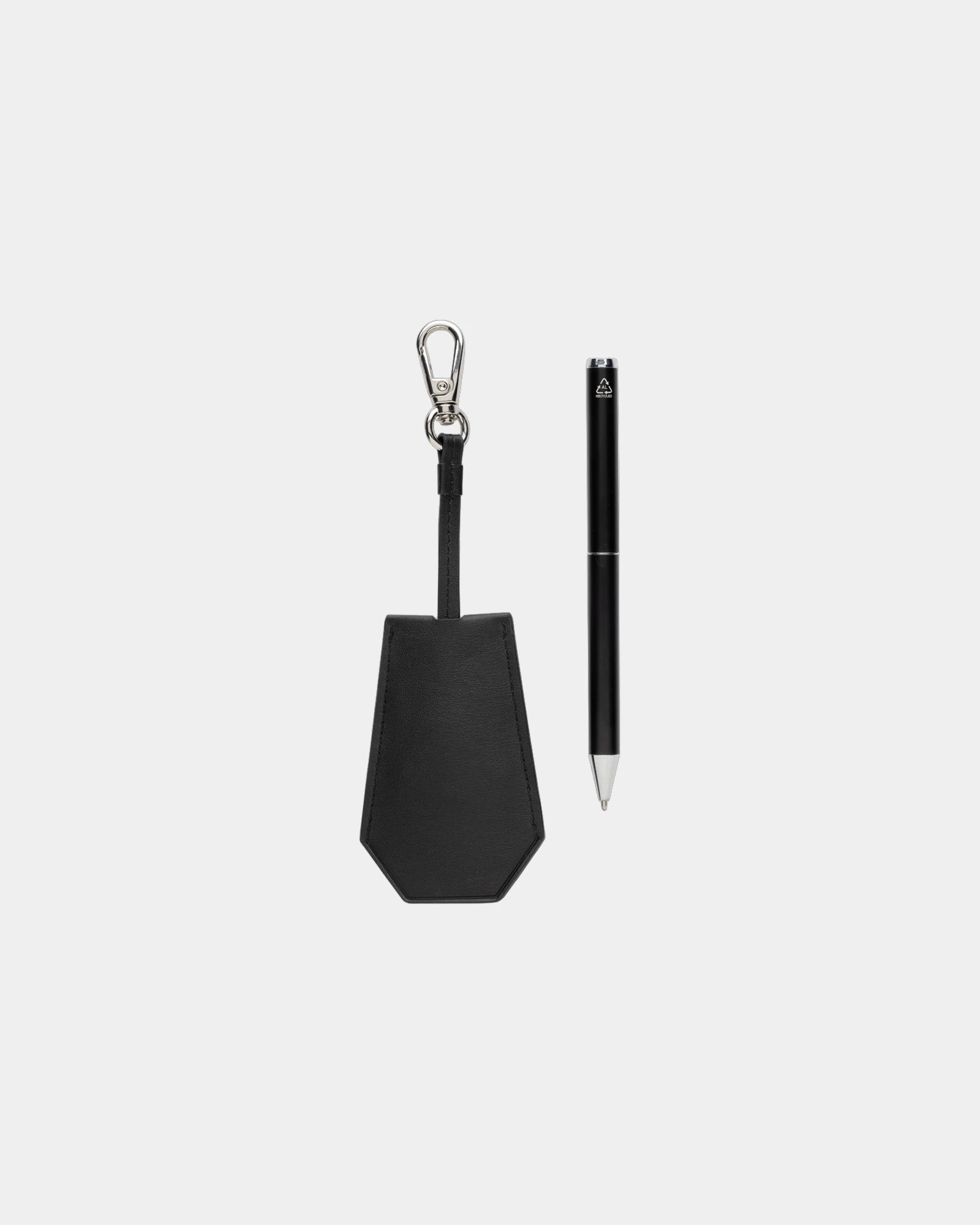 Set porte-clés et stylo en PU recyclé à personnaliser - 2