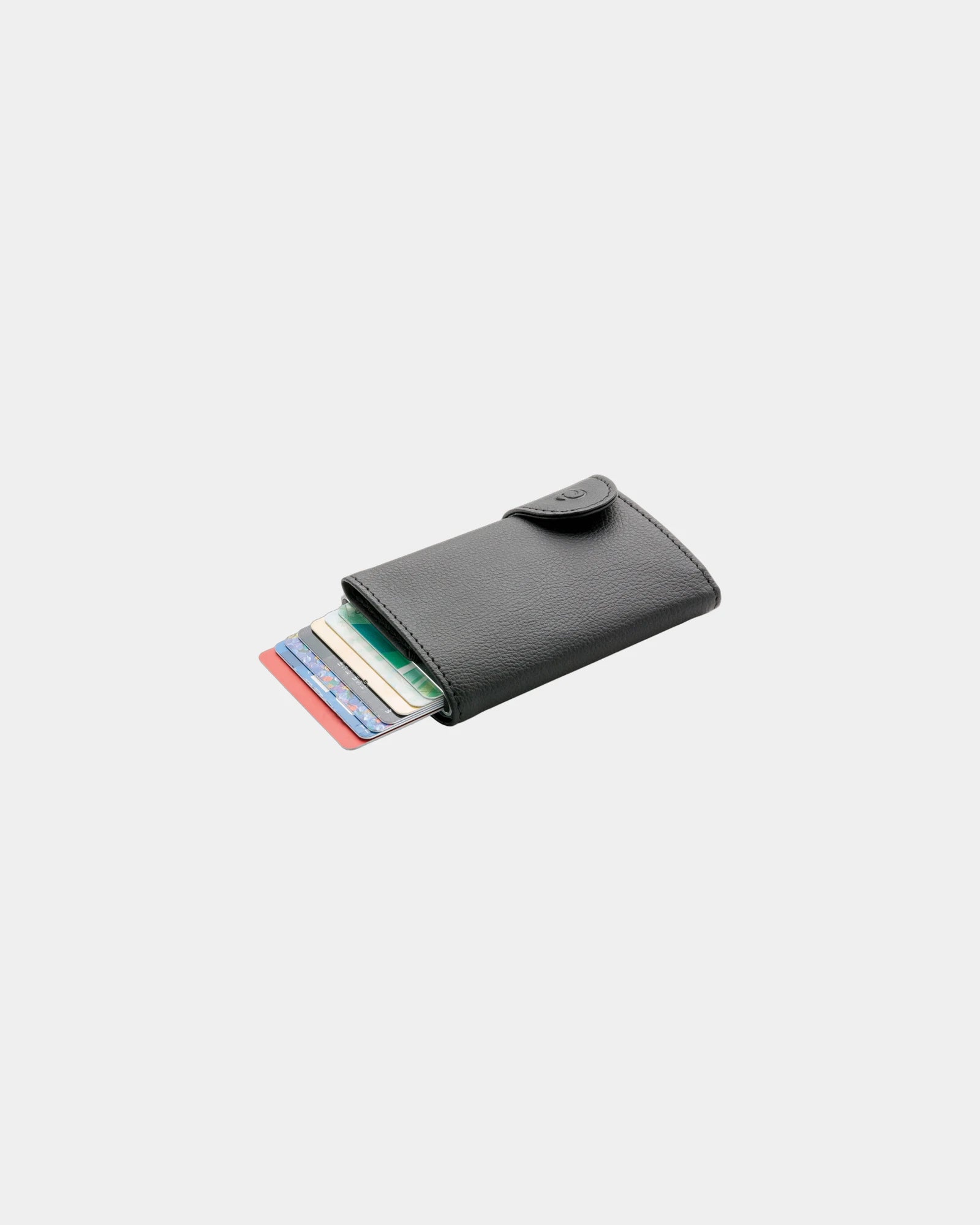 Porte-cartes aluminium anti RFID à personnaliser - Noir