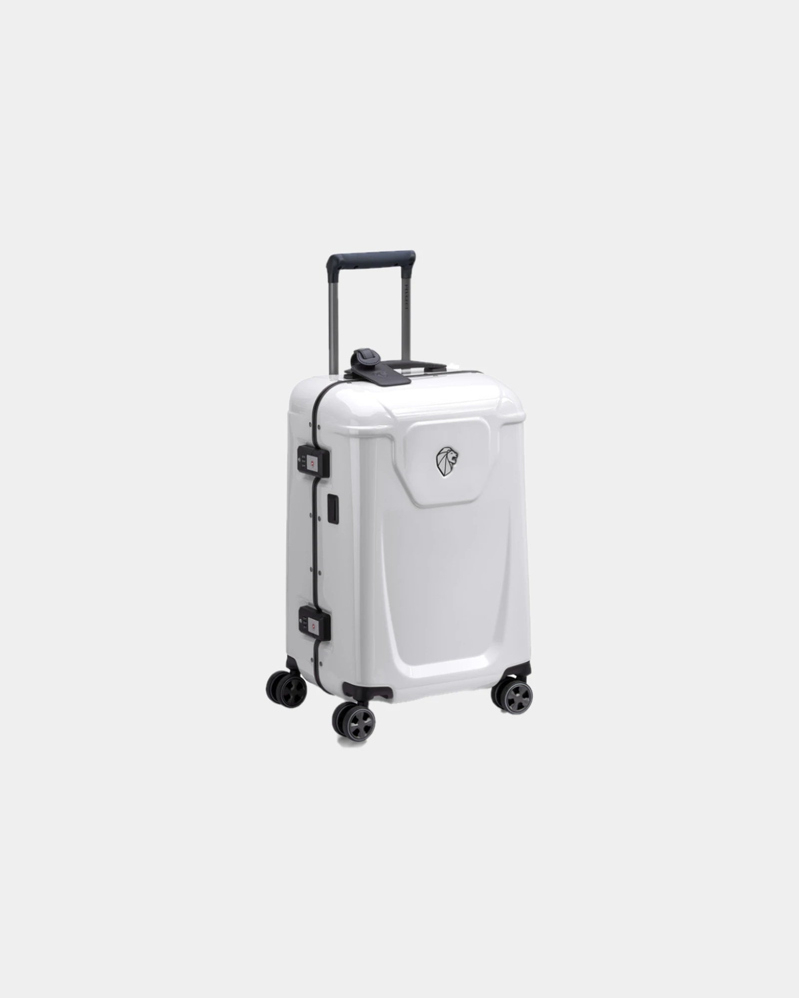 Valise cabine polycarbonate Peugeot Voyages S 55 cm à personnaliser - Blanc
